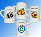 Kép Minikorsó 6 cl gyümölcs dekorral, logó 4 színnel 90 db