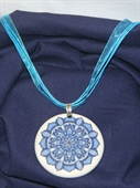 Kép Medál 'Mandala' kék 