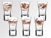 Kép 'Jäger' pohár készlet vadász dekorral, barna